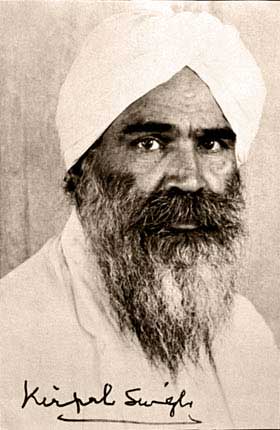 Sant Kirpal Singh, 1951 autographed portrait